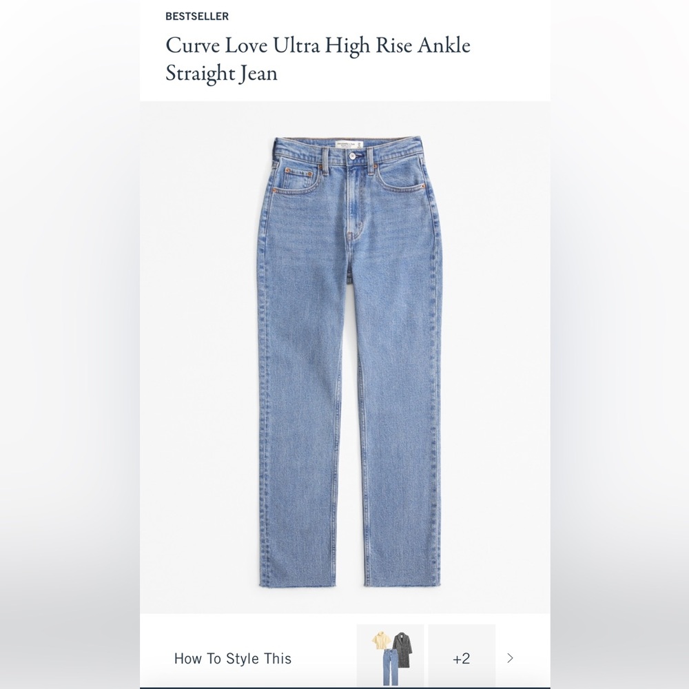 90’s straight ultra high rise jeans